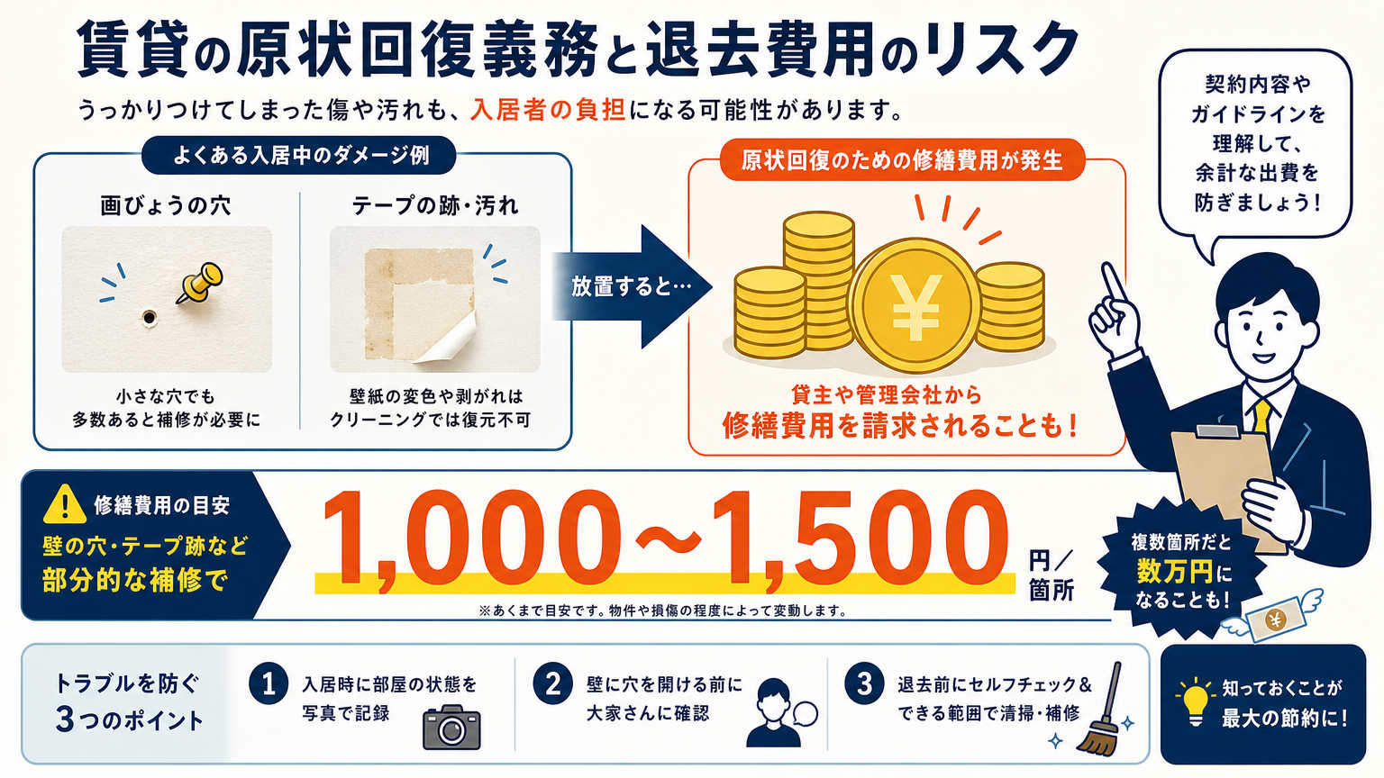賃貸で壁を傷つけない飾り方が重要な理由